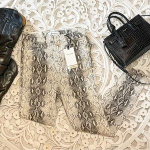 NWT Snakeskin Pattern Pants size 4